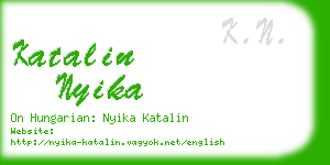 katalin nyika business card